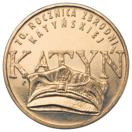 2 złote - 70. rocznica zbrodni katyńskiej
